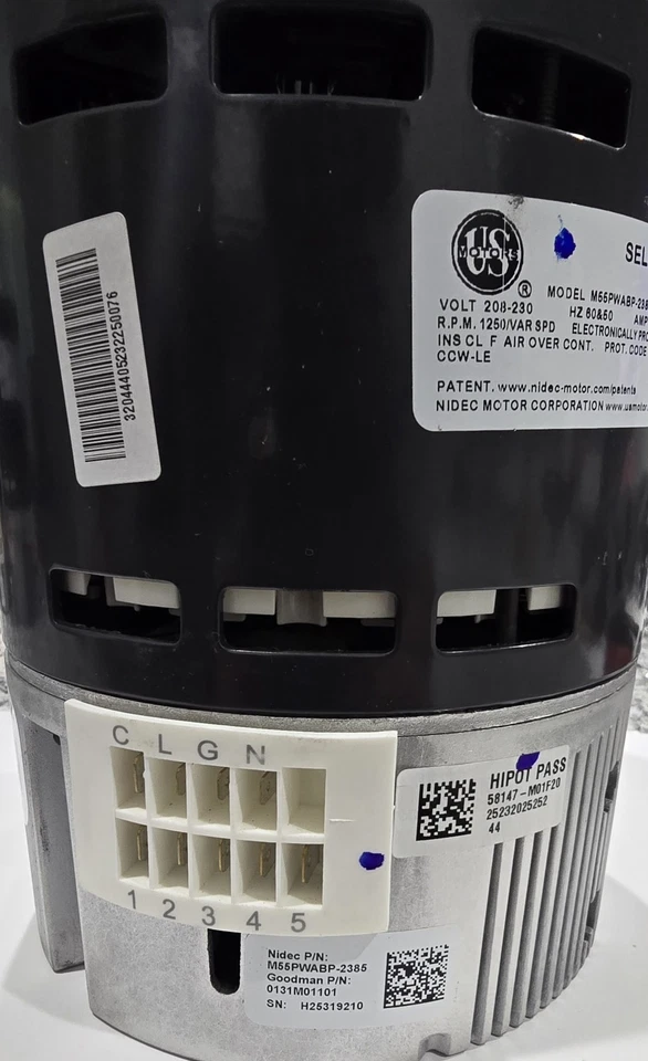 Furnace Blower Motor Replaces Goodman Amana Janitrol 0131M01101 - Image 1 of 4