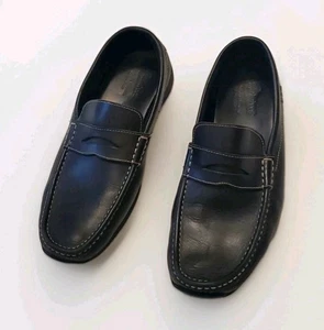 Paraboot Halbschuhe, Herren Paraboot Anvers weiches Leder Mokassin schwarz US 8,5 Schuhe - Bild 1 von 15