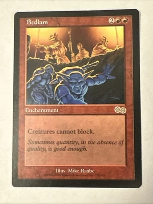 Bedlam X1 Urza’s Saga NM Condition See Pics Front Back - Image 1 of 2