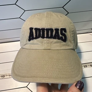 Adidas Bold Logo Baseball Cap Hat Letterman Style Y2K Vintage HTF Rare Hat Cap - Picture 1 of 15
