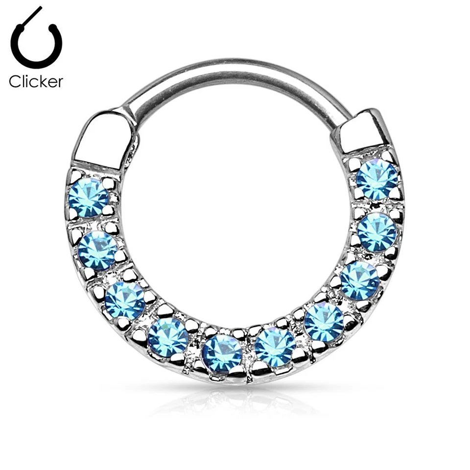 Piercing Septum Steel 10 Rhinestone - Image 1 of 1