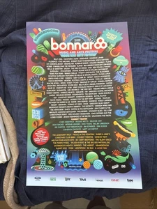 Mini póster Bonnaroo 2015 de todas las bandas listadas Mumford, Deadmaus 11x17 - Imagen 1 de 3