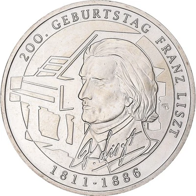 [#137193] Germany, 10 Euro, Franz Liszt, 2011, Karlsruhe, Silver, MS, KM:295 - Image 1 of 2