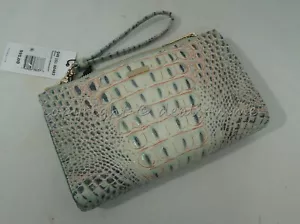 NWT Brahmin Daisy Small Leather Clutch/Wristlet in Aquarelle Melbourne - Picture 1 of 17
