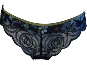 Lou Encre Ink Tanga schwarz Spitze UK XL FR 44 EUR 42 transparent Damen Ladies Slip - Bild 1 von 2
