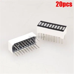 20Pcs 10 Segment Digital Green Led Bar Graph Display Ultra Bright New Ic to - Bild 1 von 2