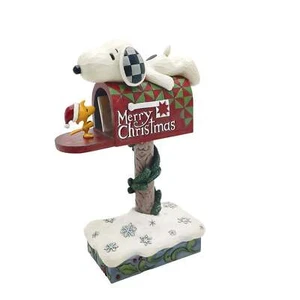 Jim Shore Snoopy & Woodstock Mailbox 6015028 Peanuts 2024 - Picture 1 of 2