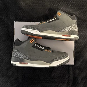 Size 9 - Jordan 3 Retro 2023 Mid Fear-NO LID - Picture 1 of 6