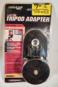 Acculine Pro 1/4"-20 Tripod Adapter Professional Series Johnson - Picture 1 of 7