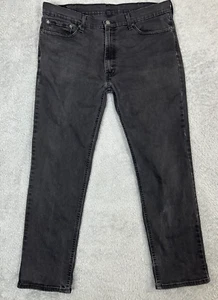 Levis 541 Vintage Mens Jeans 38x32 Black Tapered Leg Stretch Denim Pockets Logo - Picture 1 of 10