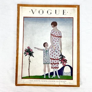 Vogue Magazine August 15 1925 Early Autumn Fashions Children Andre E Marty Cover - Picture 1 of 22