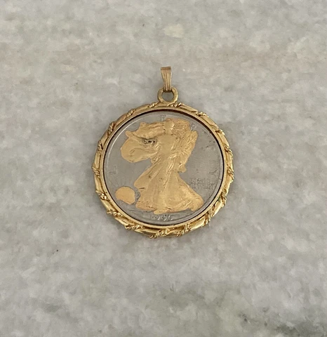 1936 Walking Liberty Coin Pendant Cover