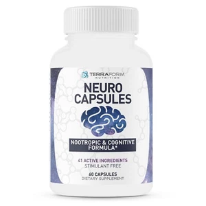 Potente NOOTROPIC - Neuro Capsule - Migliora la messa a fuoco, la chiarezza e la memoria AVANZATA - Foto 1 di 6