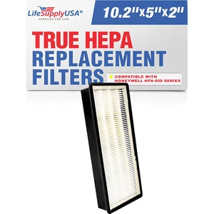 True HEPA Air Cleaner Filter Replacement Compatible with Honeywell HRF-H1 HRF-H2 - Picture 1 of 12
