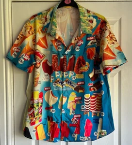 Ava London Herren Ice Cream Ice Lollies Print Kurzarm Hemd 4XL oder 5XL Neu - Bild 1 von 2