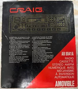 Craig AR 8841A Digital AM/FM Stereo Casette Player mit Auto Reverse Pull-Out Neu im Karton - Bild 1 von 10