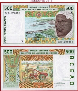 WESTAFRICAN S.K = SENEGAL 500 FRANCS 1993 P 710Kc UNC free shipping from 100$ - Bild 1 von 3