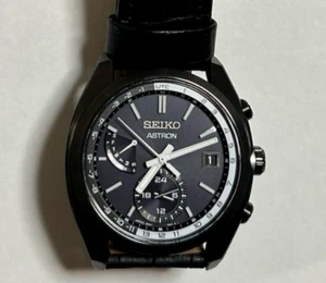 SEIKO Astron 8B63-0BA0 Black Analog Solar Men's Watch From Japan Used SEIKO - Picture 1 of 8