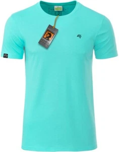 JAN 8008 Bio Baumwolle Basic T-Shirt COMPANIEER Mint Blau Organic Cotton Herren - Bild 1 von 6