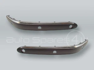 Front Bumper Molding with Parktronic & Chrome PAIR fits 00-02 MB S-Class W220 - Bild 1 von 2