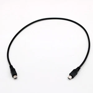 1x USB Mini 5 Pin Male to Male Plug Extention Adapter Connector Cable 50cm/1.5ft - Picture 1 of 10