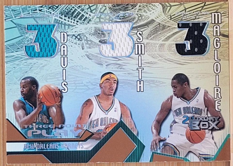 2004-05 TOPPS LUXURY BOX BARON DAVIS SMITH MAGLOIRE 3 POINT PLAY #D/200 GU JSY - Image 1 of 2