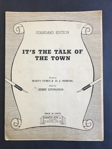 Its The Talk of The Town 1942 Sheet Music  - Picture 1 of 2