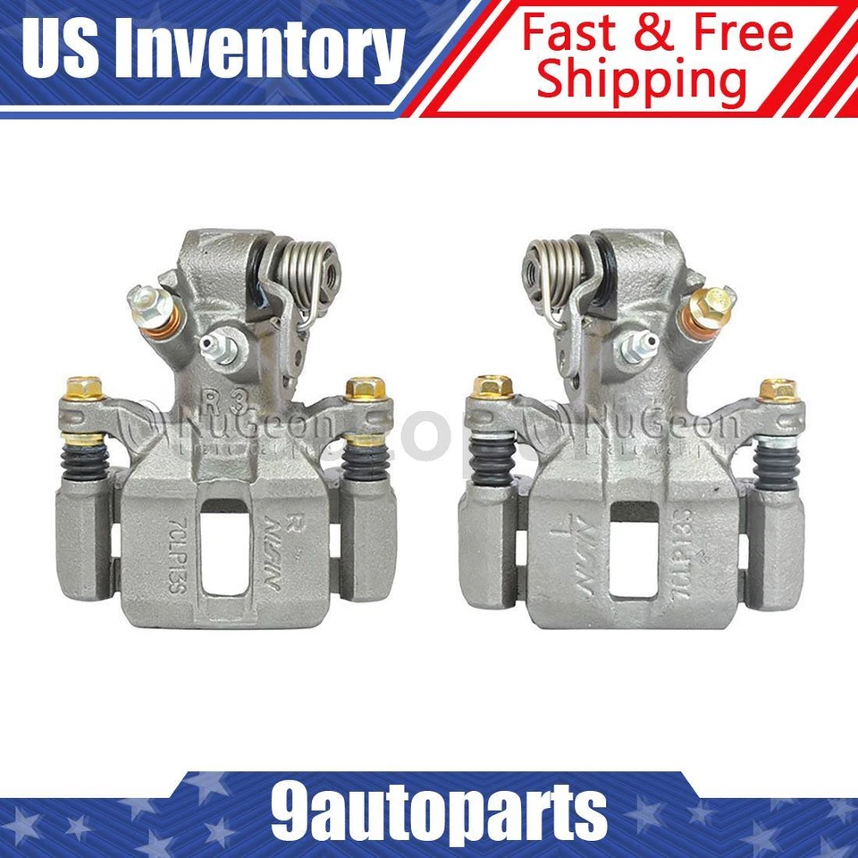 Par de pinzas de freno de disco traseras con soporte para Honda Civic 1992-2000 Foto 1 de 4