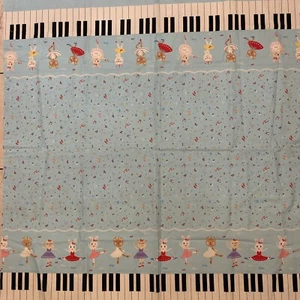Nico Nico Land Woven Cotton Fabric by Koko Seki For Lecien Japan 1m By WOF - Picture 1 of 6