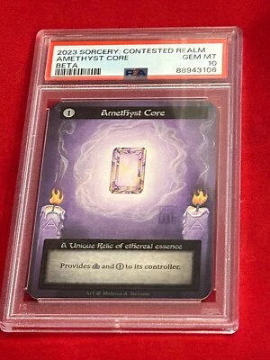 2023 SORCERY: CONTESTED REALM AMETHYST CORE BETA PSA 10 - Image 1 of 4