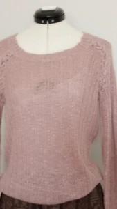 Pink Republc Girls Blush Woman Sweater size S ,braiding on reglam - Picture 1 of 9