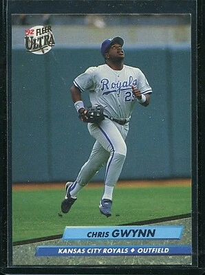 1992 Fleer Ultra Baseball Chris Gwynn #371 Kansas City Royals - Image 1 of 2