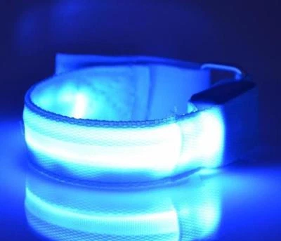 BATERÍA LED BRAZALETE TOBILLO BRAZALETE Luz Noche Seguridad Correr Caminar Bicicleta Foto 1 de 4