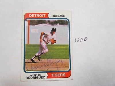 1974 Topps Aurelio Rodriguez Autographed Signed Baseball Card - Image 1 of 3