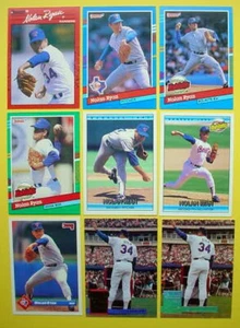 Lote de 9 cartas de oro especial Donruss 166 89 1990 1991 1992 1993 1994 de Nolan Ryan - Imagen 1 de 12
