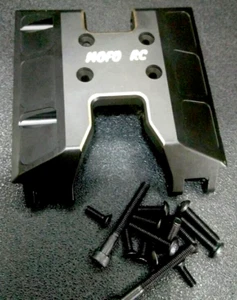 MOFO RC, Skid Plate UTB18 Black Brass , LZ0714890002, 10.1 GRAMS - Picture 1 of 3