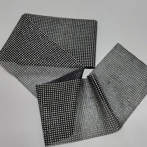 Sparkly Rhinestone Mesh Ribbon For Crafts 6 Inches Wide 2 Yards 30" Long - Picture 1 of 3
