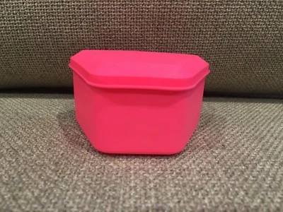 Denture Bath PINK Box Mouth Guard Dental Storage Container - Image 1 of 3