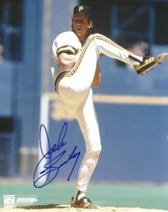 Signed 8x10 JOHN SMILEY Pittsburgh Pirates Autographed photo with Show Ticket - Picture 1 of 1