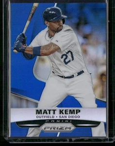 2015 Panini Prizm #114 Matt Kemp Blue Prizms #/75 - Foto 1 di 2