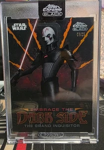 Topps Chrome Black Star Wars The Grand Inquisitor Embrace Dark Side Orange /25 - Picture 1 of 2