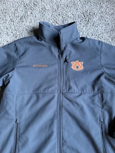 Columbia Full Zip Jacket Auburn Tigers Large Alabama War Eagle Gray - Picture 1 of 8