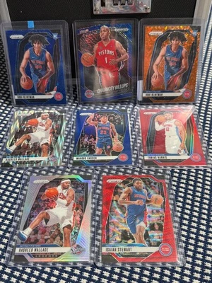 底特律手枪套装 - 2024 - 25 帕尼尼奖杯黑色 FOTL 蓝色闪亮 BILLUPS CADE — 第 1/2 张图片