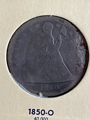 Dólar sentado 1850-O Foto 1 de 2