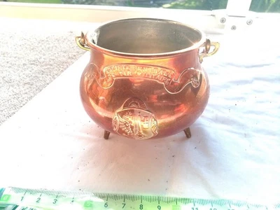 Petit Chaudron Suisse En Métal Hauteur 8 Centimètres  - Photo 1/4