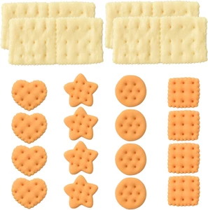 20Pcs Fake Cookies Realistic Artificial Biscuits Food Display Photography Props - Picture 1 of 6