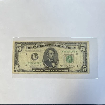 1950C St. Louis, MO $5 Federal Reserve Note Circulated - Image 1 of 2