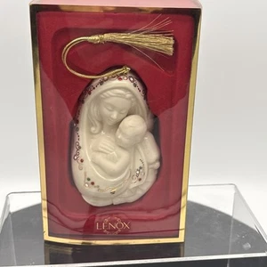 Lenox Madonna & Child porcelain Christmas tree ornament Box Mary & Jesus Ch27 - Bild 1 von 10