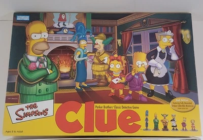 The Simpsons Clue Game 2nd Edition Complete 2002 Classic Detective Game Second - Image 1 of 4
