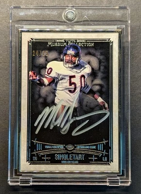MIKE SINGLETARY Auto 2014 Topps Museum Collection Silver Frame SP /25 - Image 1 of 4